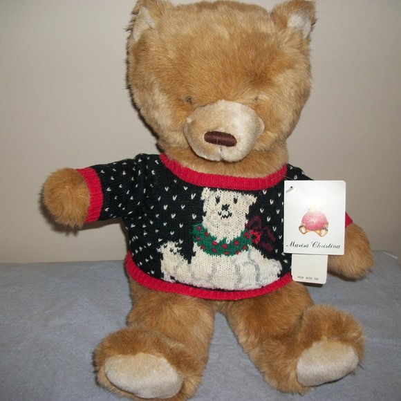 Vtg  1995 Marisa Christina Teddy Bear Plush Stuffed Animal Collectible - Picture 1 of 9